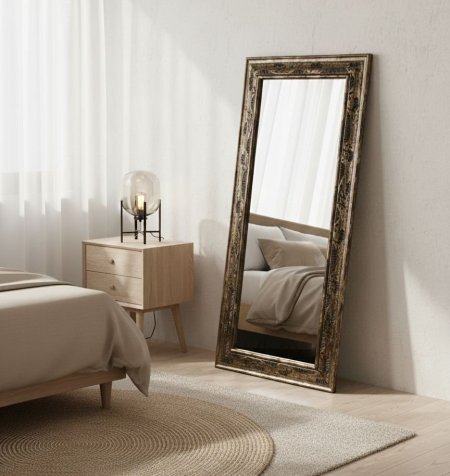 مرآة تعليق اطار بلاستيك قاسي